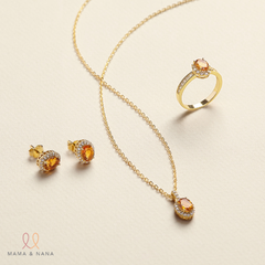 Nhẫn Đá Quý Citrine Vàng - VHR01-01