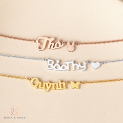 Vòng Cổ Cho Bé Gái Theo Tên Với Charm Trên Dây Hình Ngộ Nghĩnh - Say My Name