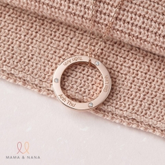 Vòng Cổ Khắc Tên Gia Đình Tặng Mẹ Đính Đá Moissanite Cao Cấp (2-5 Tên) - A Mom's Heart