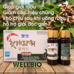 Nước giải rượu bổ gan Wellbio Hàn Quốc (100ml x 10 chai)