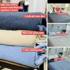 [Có sẵn] [Ảnh thật] [FreeShip] SIÊU PHẨM MỀN COTTON MỎNG MÙA HÈ XUẤT NHẬT DƯ 1.4X2M