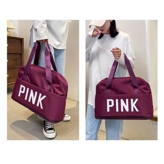 [FreeShip] [Có sẵn] TÚI DU LỊCH VẢI DÙ CHỐNG THẤM SIZE LỚN PINK SIÊU ĐẸP