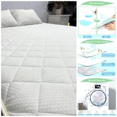 SIÊU PHẨM GA CHỐNG THẤM COTTON BAMBOO XUẤT DƯ [FreeShip] [Rẻ vô địch] [Có sẵn]