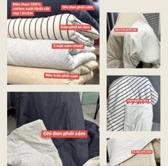 [Ảnh thật] [Giá hủy diệt] [FreeShip] MỀN MỎNG COTTON XUẤT NHẬT DƯ (1.8X2M)