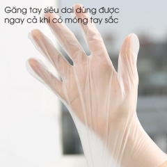 [Ảnh thật] [FreeShip] [Có sẵn] Hộp 100 găng tay TPE nấu ăn siêu dai Victoria Bay