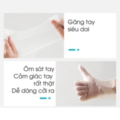 [Ảnh thật] [FreeShip] [Có sẵn] Hộp 100 găng tay TPE nấu ăn siêu dai Victoria Bay