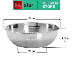 Rổ inox 304 Five Star 30cm