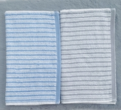 Khăn Songwol xuất dư, kẻ sọc set 2 mix màu (35cm*80cm)