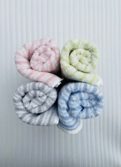 Khăn Songwol xuất dư, kẻ sọc set 4 mix màu (35cm*80cm)