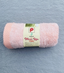 Khăn mặt sợi tre xuất Nhật, màu hồng (28x50cm)
