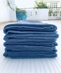 Khăn tắm cotton xuất dư màu xanh Navi đậm (70*140)