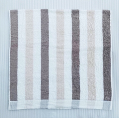 Khăn tắm kẻ sọc nâu Songwol xuất Nhật dư (60x120cm)
