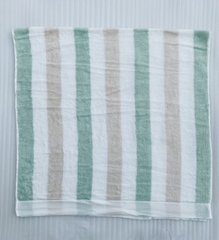 Khăn tắm kẻ sọc xanh lá Songwol xuất Nhật dư (60x120cm)