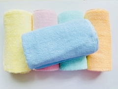 Khăn tắm sợi không se Phong Phú, set 5 (50x100cmx190gr)