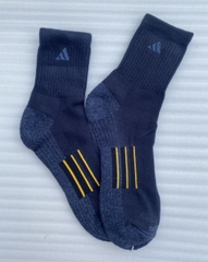 Tất Adidas thể thao xuất dư nam cổ trung, màu đen, set 4
