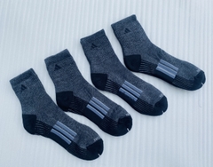 Tất Adidas thể thao xuất dư nam cổ trung, màu xanh đen, set 4
