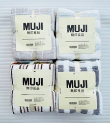 Khăn tắm Muji họa tiết set 4 (35*80)