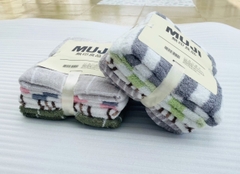 Khăn tắm Muji họa tiết set 4 (35*80)