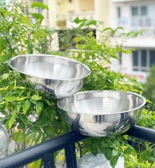 Rổ inox 304 Five Star, set 2, 30cm