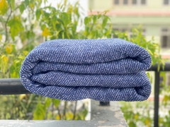 Chăn khăn bông xuất Nhật dư, xanh mint 15*18cm