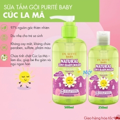 (chính hãng) SỮA TẮM GỘI PURITÉ BABY 500ML