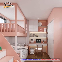Mẫu Bàn Học Cho Bé Đẹp Rẻ Home 3D