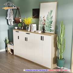 Mẫu Tủ Giày Dép Gỗ Đẹp Rẻ Home 3D