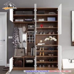Mẫu Tủ Giày Dép Gỗ Đẹp Rẻ Home 3D