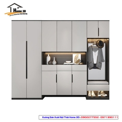 Mẫu Tủ Giày Dép Gỗ Đẹp Rẻ Home 3D