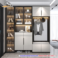Mẫu Tủ Giày Dép Gỗ Đẹp Rẻ Home 3D