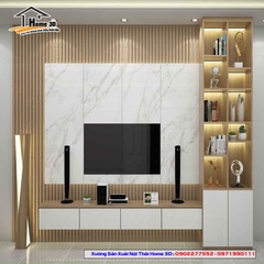 Mẫu Kệ Đê Tivi Phòng Khách Home 3D