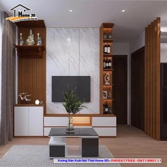 Mẫu Kệ Đê Tivi Phòng Khách Home 3D