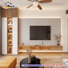 Mẫu Kệ Đê Tivi Phòng Khách Home 3D