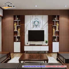 Mẫu Kệ Đê Tivi Phòng Khách Home 3D