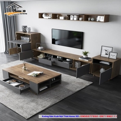 Mẫu Kệ Đê Tivi Phòng Khách Home 3D