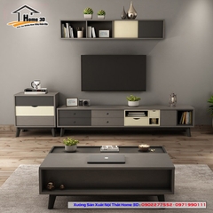 Mẫu Kệ Đê Tivi Phòng Khách Home 3D