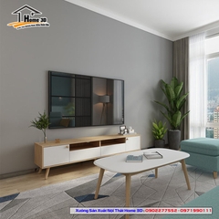 Mẫu Kệ Đê Tivi Phòng Khách Home 3D