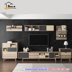 Mẫu Kệ Đê Tivi Phòng Khách Home 3D