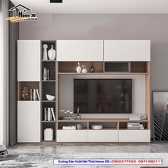Mẫu Kệ Đê Tivi Phòng Khách Home 3D