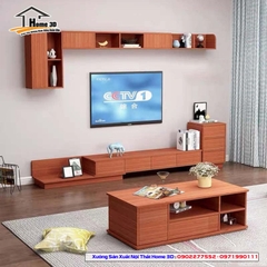Mẫu Kệ Đê Tivi Phòng Khách Home 3D
