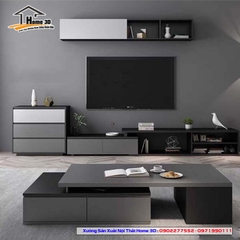 Mẫu Kệ Đê Tivi Phòng Khách Home 3D