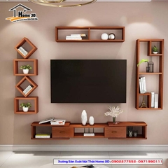 Mẫu Kệ Đê Tivi Phòng Khách Home 3D