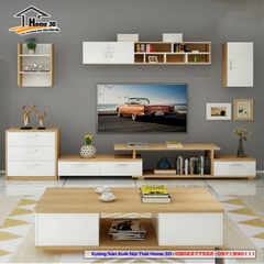 Mẫu Kệ Đê Tivi Phòng Khách Home 3D