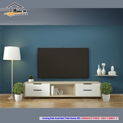 Mẫu Kệ Đê Tivi Phòng Khách Home 3D