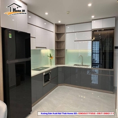 Tủ bếp cánh Acrylic - Thùng gỗ công nghiệp giá rẻ