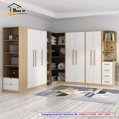 Mẫu Tủ Quần Áo Đẹp Rẻ Home 3D