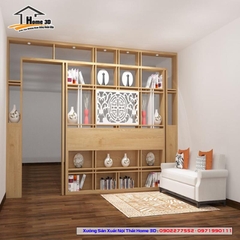 Vách Ngăn Phòng Khách Và Bếp Mẫu H3D10