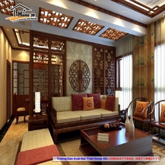 Vách Ngăn Phòng Khách Và Bếp Mẫu H3D11