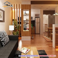 Vách Ngăn Phòng Khách Và Bếp Mẫu H3D12