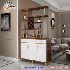 Vách Ngăn Phòng Khách Và Bếp ( Nội Thất Home 3D )